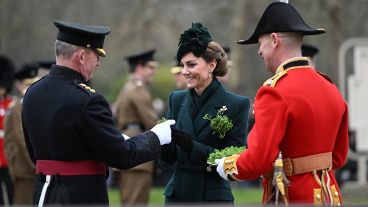Princezna Kate na oslavách Dne svatého Patrika.
