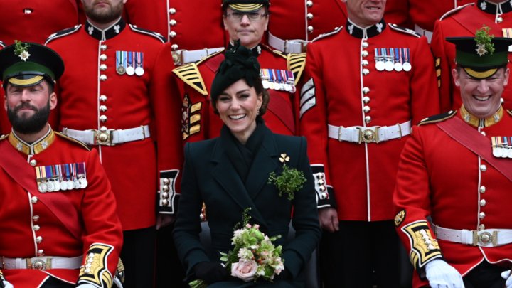 Princezna Kate na oslavách Dne svatého Patrika.