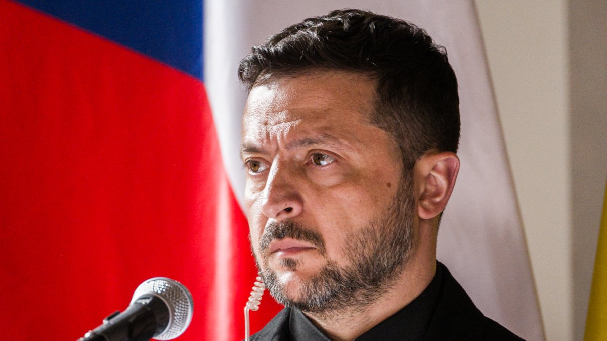 Volodymyr Zelenskyj na tiskové konferenci